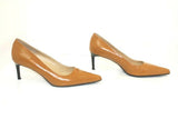 ROSA LIPTY Escarpins Pointus Cuir Marron Caramel T 40 ( Italy)