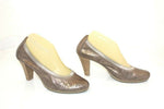 HISPANITAS Escarpins Cuir Souple Ajouré Bronze T 39 TBE