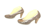 HISPANITAS Escarpins Cuir Souple Ajouré Bronze T 39 TBE