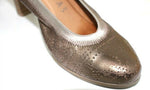 HISPANITAS Escarpins Cuir Souple Ajouré Bronze T 39 TBE