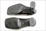 SAN MARINA Escarpins Cuir Verni Rouge Bordeaux made in Italie T37 TBE