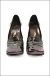 SAN MARINA Escarpins Cuir Verni Rouge Bordeaux made in Italie T37 TBE
