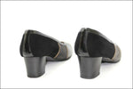 GIOIELLO Escarpins Daim Gris et Noir T38.5 TBE