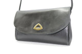 TEXIER Sac à Bandoulière Cuir  Noir TBE