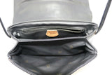 TEXIER Sac à Bandoulière Cuir  Noir TBE