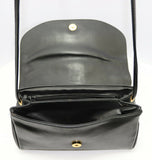 TEXIER Sac à Bandoulière Cuir  Noir TBE