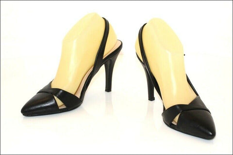 Escarpins Ouverts QUEEN VIVI Simili Cuir Noir T 38 TTBE