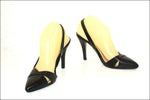 Escarpins Ouverts QUEEN VIVI Simili Cuir Noir T 38 TTBE