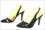 Escarpins Ouverts QUEEN VIVI Simili Cuir Noir T 38 TTBE