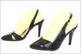 Escarpins Ouverts QUEEN VIVI Simili Cuir Noir T 38 TTBE