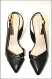 Escarpins Ouverts QUEEN VIVI Simili Cuir Noir T 38 TTBE