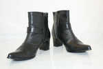 PIERRE CARDIN Bottines Cuir Noir Souple T 40 TBE