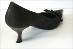 PRADA Escarpins Pointus Cuir  Noir Doublés Cuir T 37.5 TBE
