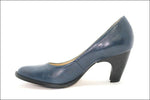 SAN MARINA Escarpins Cuir Bleu Taille 36 TBE