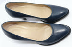 SAN MARINA Escarpins Cuir Bleu Taille 36 TBE