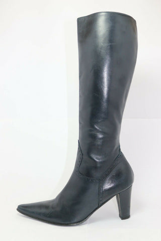 MADELEINE Bottes Cuir Bleu Marine T38 TBE
