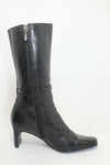 LUCIANO BARACHINI Bottes Cuir Noir T36,5 TBE made in Italie