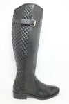 ZARA Trafaluc Bottes Cavalière Simili Cuir Noir T41 BE