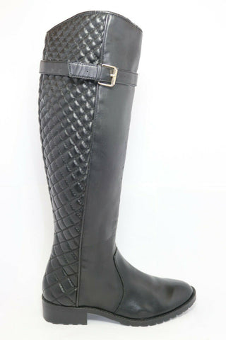 ZARA Trafaluc Bottes Cavalière Simili Cuir Noir T41 BE