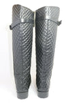 ZARA Trafaluc Bottes Cavalière Simili Cuir Noir T41 BE