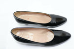 dyva Escarpins Cuir Noir T38,5 TBE made in Italie