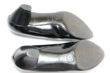dyva Escarpins Cuir Noir T38,5 TBE made in Italie