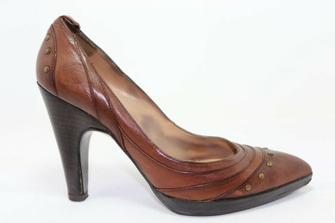 mine de rien Escarpins Cuir Marron T36 TBE
