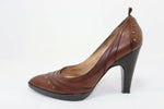 mine de rien Escarpins Cuir Marron T36 TBE