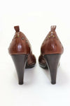 mine de rien Escarpins Cuir Marron T36 TBE