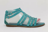 SAN MARINA Sandales Cuir Vert T37 TBE