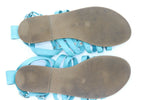 SAN MARINA Sandales Cuir Vert T37 TBE
